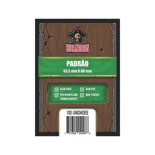 Sleeve Padrão 63,5x88mm Bucaneiros (100un)